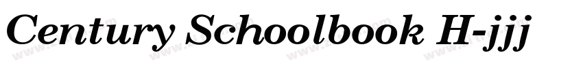 Century Schoolbook H字体转换